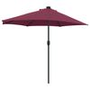 vidaXL Garden Parasol Bordeaux Red 294 x 150 x 224 cm
