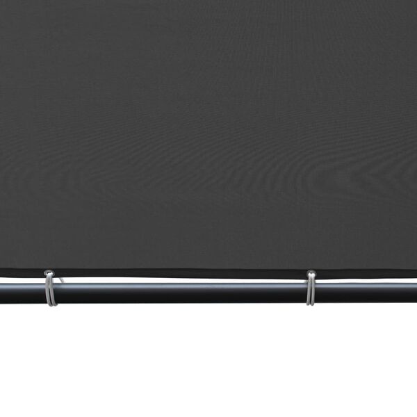 vidaXL Gazebo with Slanted Roof 400x400x270 cm Anthracite 180 g/m²