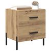 vidaXL Bedside Cabinet with Drawer 2 pcs Artisan Oak 40 x 35 x 47.5 cm
