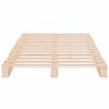 vidaXL Bed Frame without Mattress 75x190 cm Small Single Solid Wood Pine