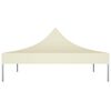 vidaXL Party Tent Roof 2x2 m Cream 270 g/m&sup2;