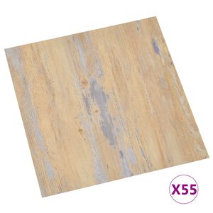 vidaXL Self-adhesive Flooring Planks 55 pcs PVC 5.11 m² Brown