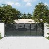 vidaXL Garden Gate Anthracite 300x75 cm Steel