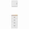 vidaXL Garage Cabinets 2 pcs White Engineered Wood