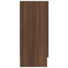 vidaXL Vitrine Cabinet Brown Oak 120x30.5x70 cm Engineered Wood