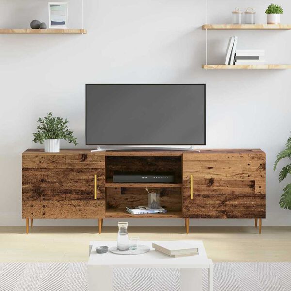 vidaXL TV Cabinet Old wood 150 x 30 x 50 cm Engineered wood