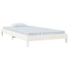 vidaXL Stack Bed without Mattress White 80x200 cm Solid Wood Pine