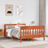 vidaXL Bed Frame without Mattress Wax Brown 160x200 cm Solid Wood Pine