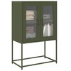 vidaXL Highboard Olive Green 68x39x107 cm Steel
