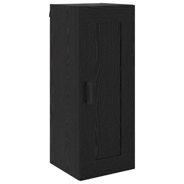 vidaXL Wall Mounted Cabinet Black Oak 34.5 x 34 x 90 cm