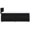 vidaXL Box Spring Bed with Mattress Black 90x200 cm Fabric