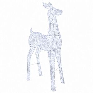 vidaXL Christmas LED Reindeer Motif Light LOVIISA 900 LEDs Cold White