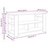vidaXL TV stand Grey Sonoma 100 x 40 x 50 cm