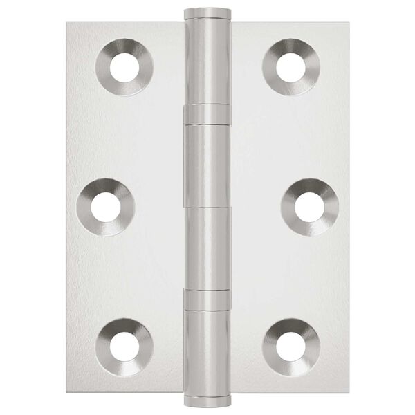 vidaXL Hinge 720 pcs Silver 50 x 38 x 1.3 mm Steel