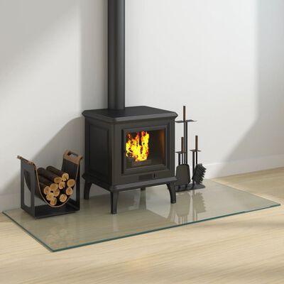 vidaXL Fireplace Glass Plate Rectangular 120x60 cm