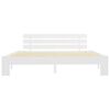 vidaXL Bed Frame without Mattress White 180x200cm Solid Wood Pine