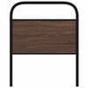 vidaXL Replace Headboard Brown Oak 75 cm Steel and Engineered Wood