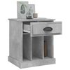 vidaXL Bedside Cabinet Concrete Grey 43x36x50 cm