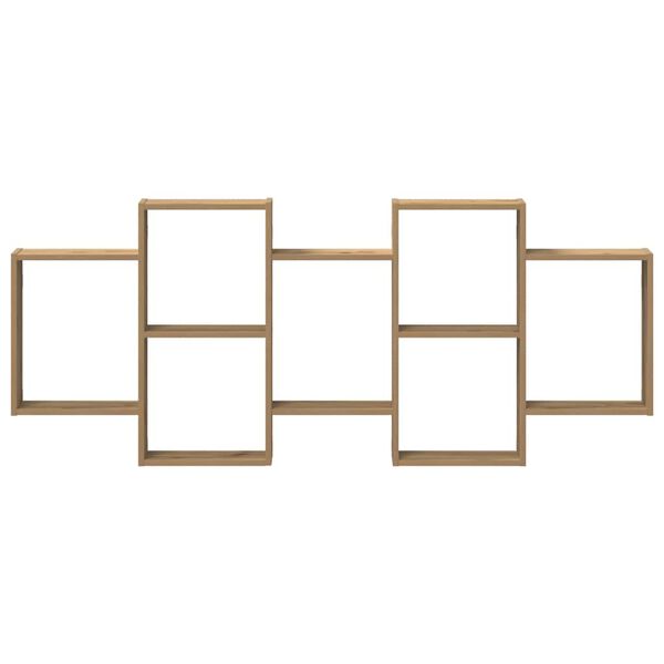 vidaXL Wall Shelf Artisian Oak 159x18x65 cm Engineered Wood