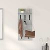 vidaXL Wall-Mounted Coat Rack with Shelf Concrete Grey 40 x 10 x 90 cm