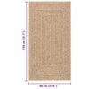 vidaXL Rug ZIZUR 80x150 cm Jute Look Indoor and Outdoor