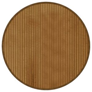 vidaXL Rug Round Brown 60 cm Bamboo
