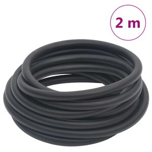 vidaXL Hybrid Air Hose Black 0.6" 2 m Rubber and PVC