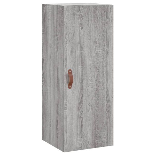 vidaXL Wall Mounted Cabinet Grey Sonoma 34.5x34x90 cm