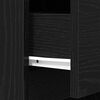 vidaXL Bedside Cabinets 2 pcs Black 39x35x65 cm Engineered Wood