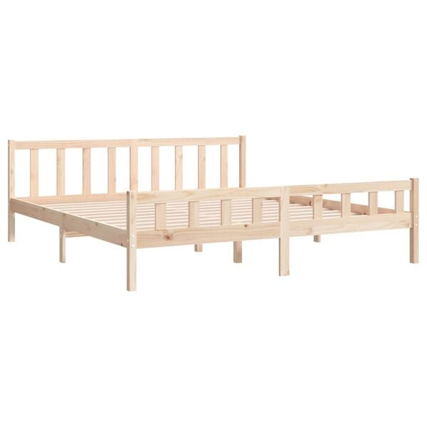 vidaXL Bed Frame without Mattress Solid Wood 160x200 cm