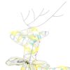 vidaXL LED Reindeers with 80 LEDs 4 pcs Multicoulur PET