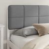 vidaXL Bed Frame with Upholstered Headboard Light Grey 180 x 200 cm