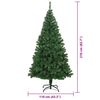 vidaXL Artificial Christmas Tree with 300 LEDs with Stand Green 210 cm