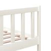 vidaXL Bed Frame without Mattress White Solid Wood 200x200 cm (810103+814165)