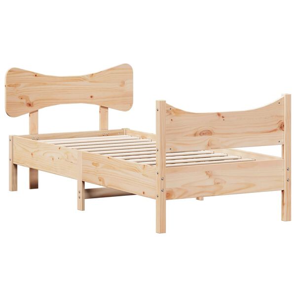 vidaXL Bed Frame without Mattress 90x200 cm Solid Wood Pine
