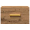 vidaXL Wall-mounted Bedside Cabinet Artisan Oak 35x35x20 cm