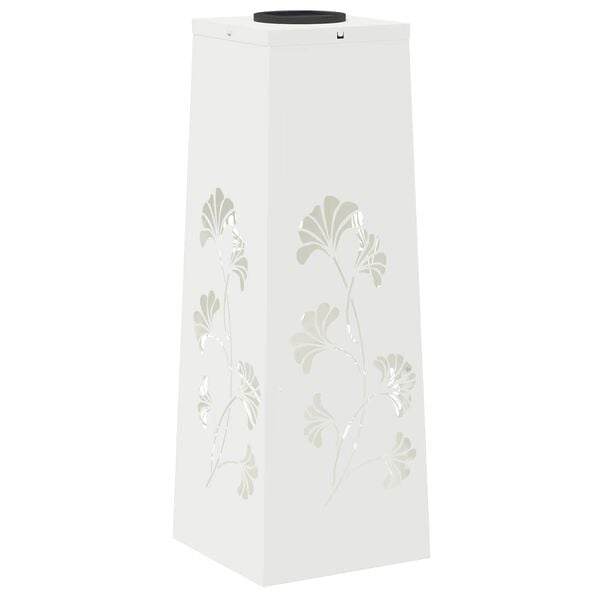 vidaXL Solar LED Pathway Light 2 pcs White Cold Rolled Steel