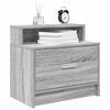 vidaXL Bedside Cabinet with Drawer Grey Sonoma 51x31x47 cm