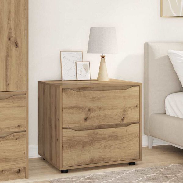 vidaXL Storage Cabinet Artisan Oak 60 x 48 x 57 cm Engineered Wood