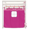vidaXL Bunk Bed without Mattress Pink 90x190 cm Single Solid Wood Pine