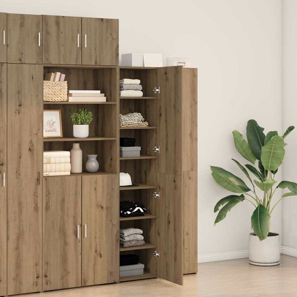 vidaXL Highboard Artisan oak 40 x 42.5 x 185 cm Engineered wood