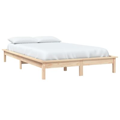 vidaXL Bed Frame 120x200 cm Solid Wood Pine