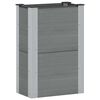 vidaXL Garden Raised Bed Grey 50 x 30 x 72 cm alu.