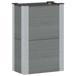 vidaXL Garden Raised Bed Grey 50 x 30 x 72 cm