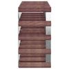 vidaXL Wine Rack for 20 Bottles Brown Solid Wood Pine