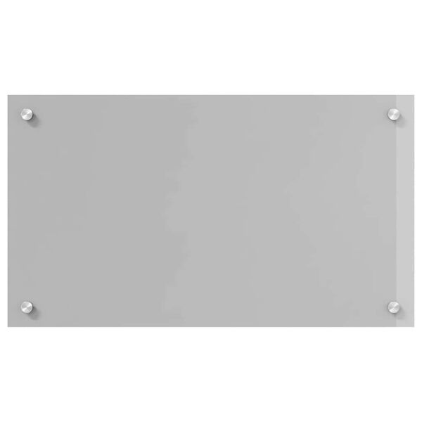 vidaXL Kitchen Backsplash 2 pcs Light Grey 70 x 40 cm Tempered Glass