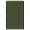 vidaXL Bedside Cabinets 2 pcs Olive Green 34.5x39x62 cm Steel