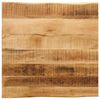 vidaXL Table Top Live Edge 40x40x3.8 cm Solid Wood Rough Mango