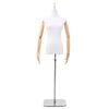 vidaXL Adjustable 156-226 cm Mannequin with Base Female PP White
