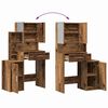 vidaXL Dressing Table Old Wood 80 x 35 x 132 cm Engineered Wood